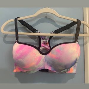 VS Pink Sport workout Bra D-DD L XL multi colored